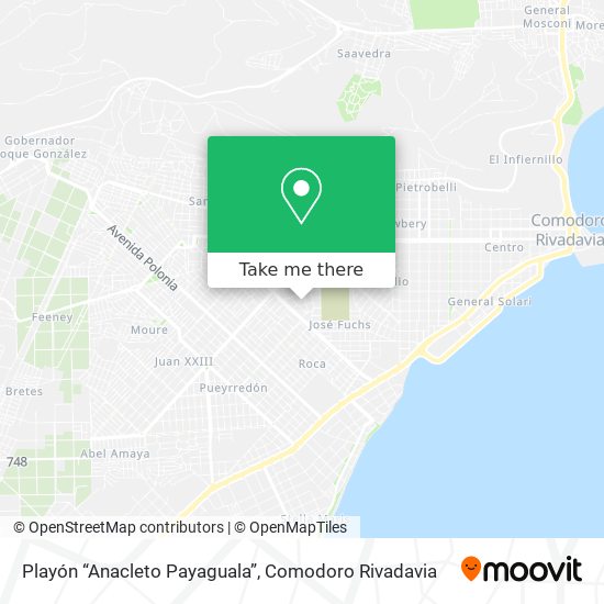 Playón “Anacleto Payaguala” map