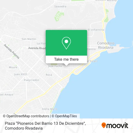 Plaza “Pioneros Del Barrio 13 De Diciembre” map