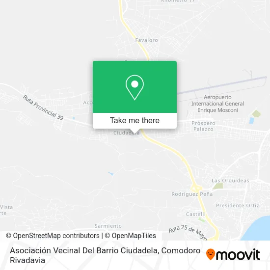 Mapa de Asociación Vecinal Del Barrio Ciudadela