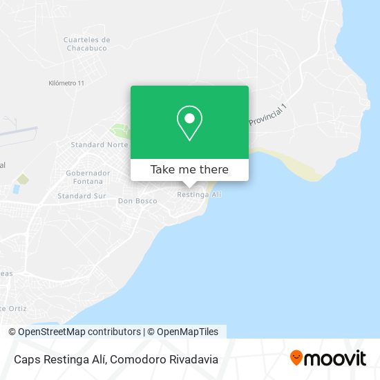 Mapa de Caps Restinga Alí
