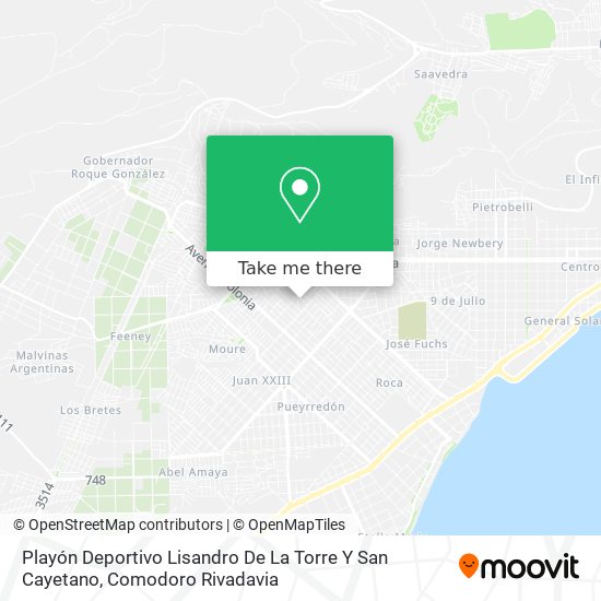 Playón Deportivo Lisandro De La Torre Y San Cayetano map