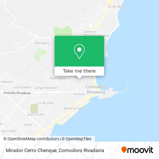 Mirador Cerro Chenque map