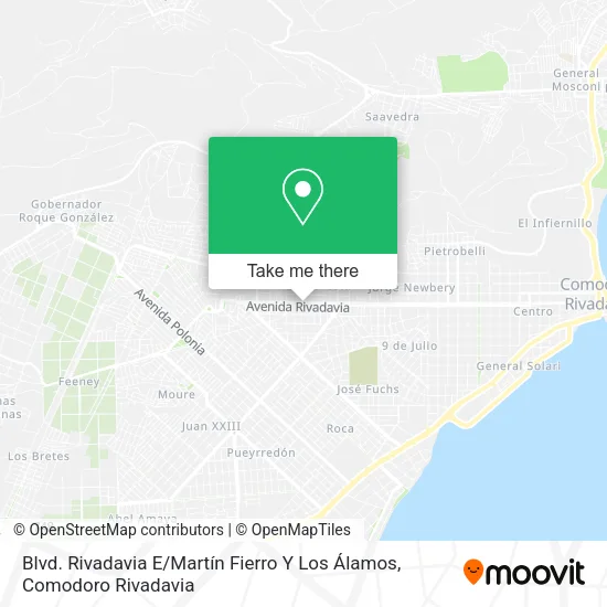 Blvd. Rivadavia E / Martín Fierro Y Los Álamos map