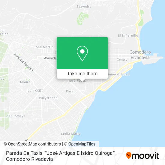 Parada De Taxis ""José Artigas E Isidro Quiroga"" map