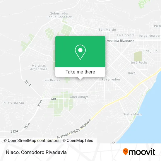 Ñiaco map