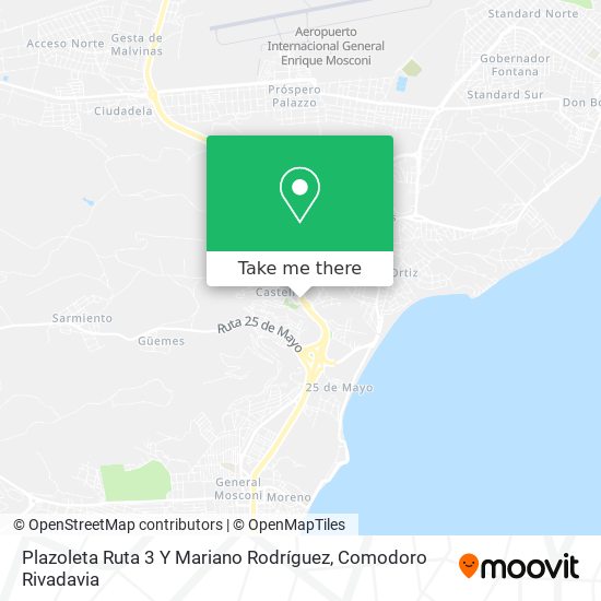 Plazoleta Ruta 3 Y Mariano Rodríguez map