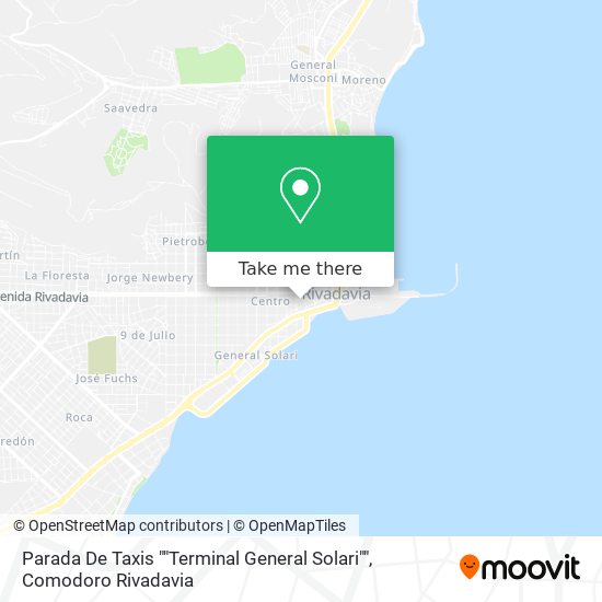 Mapa de Parada De Taxis ""Terminal General Solari""