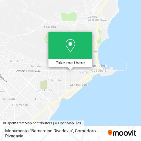 Monumento “Bernardino Rivadavia” map