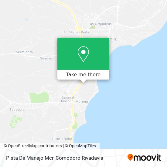 Pista De Manejo Mcr map