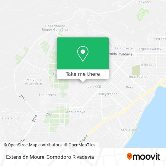 Mapa de Extensión Moure