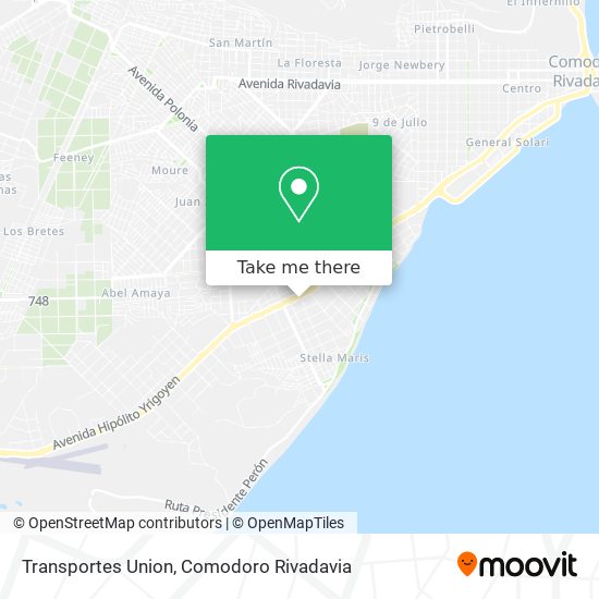 Transportes Union map