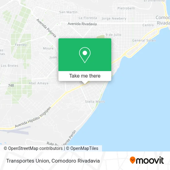 Transportes Union map