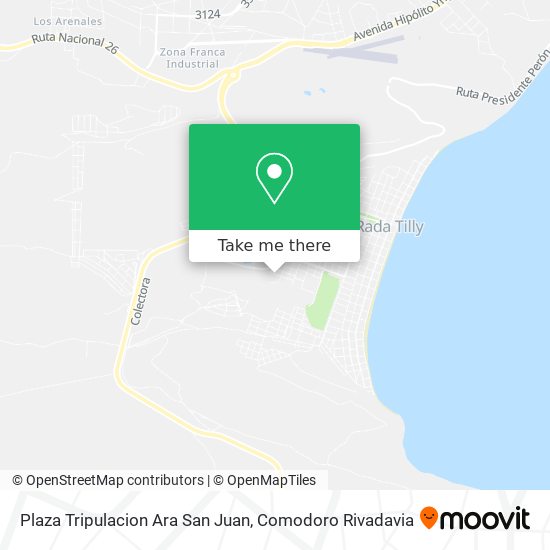 Mapa de Plaza Tripulacion Ara San Juan
