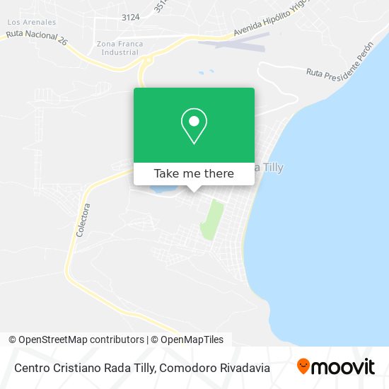Centro Cristiano Rada Tilly map