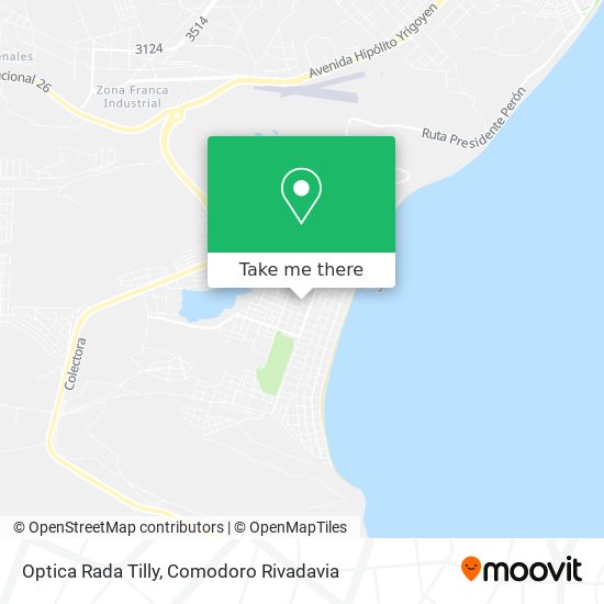 Optica Rada Tilly map