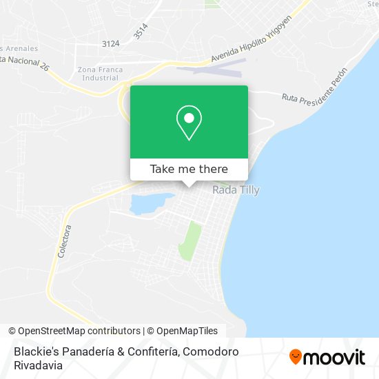 Mapa de Blackie's Panadería & Confitería