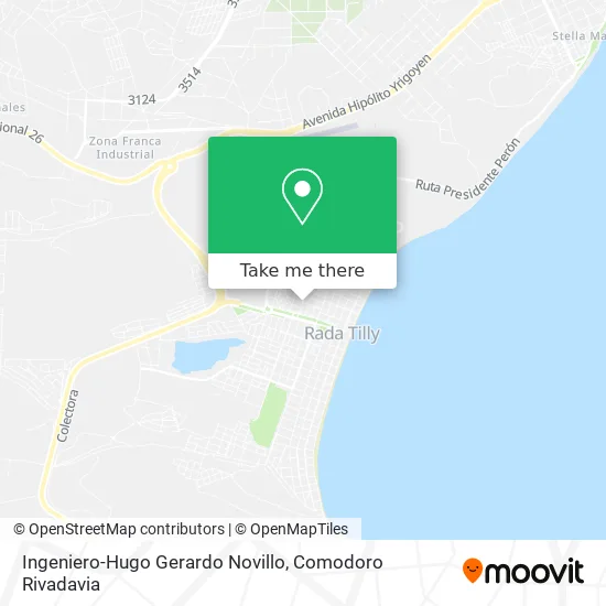 Ingeniero-Hugo Gerardo Novillo map