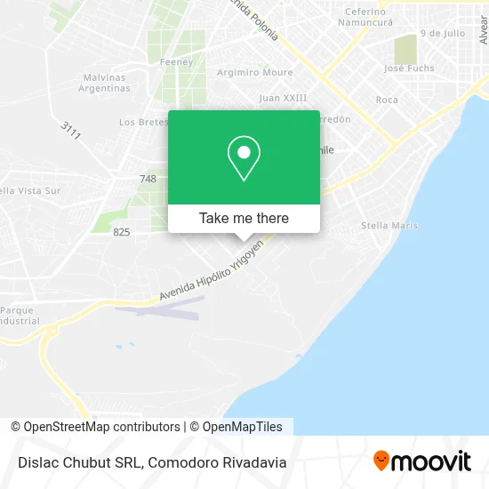 Dislac Chubut SRL map