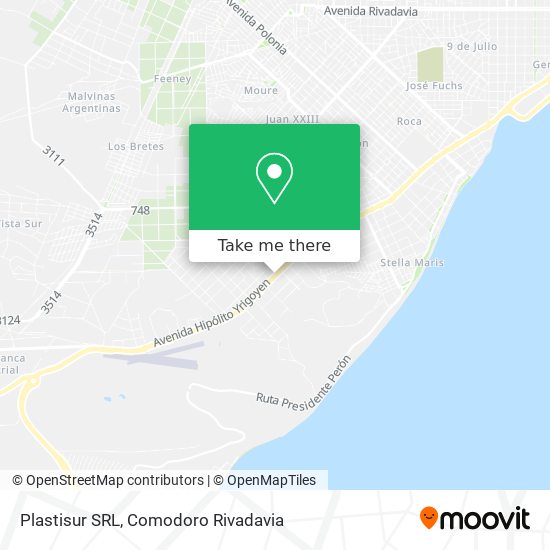 Mapa de Plastisur SRL