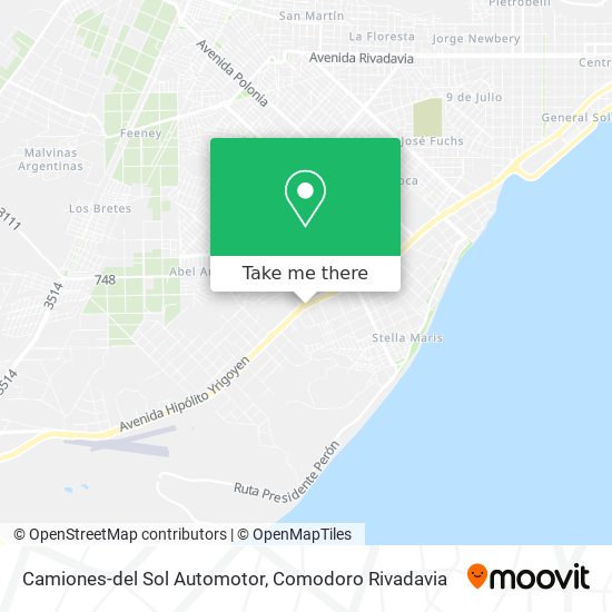 Camiones-del Sol Automotor map