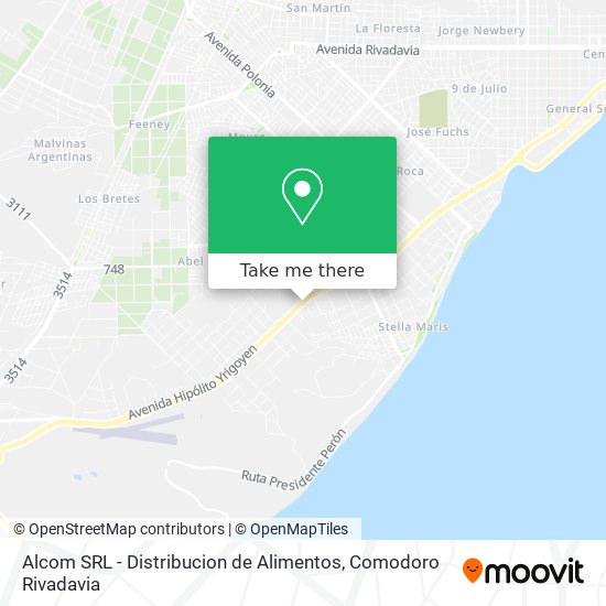 Mapa de Alcom SRL - Distribucion de Alimentos