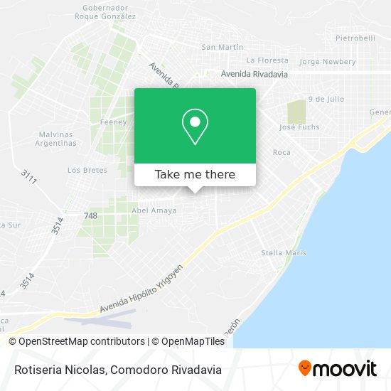 Mapa de Rotiseria Nicolas