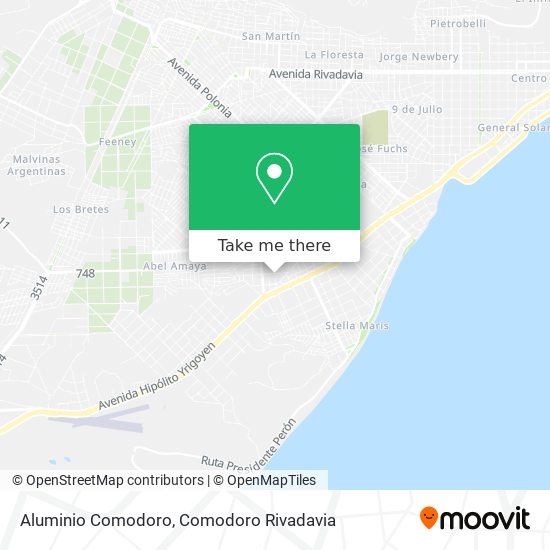 Aluminio Comodoro map