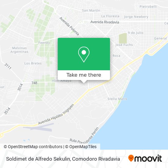 Soldimet de Alfredo Sekulin map