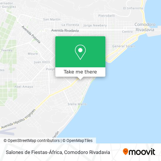 Salones de Fiestas-África map