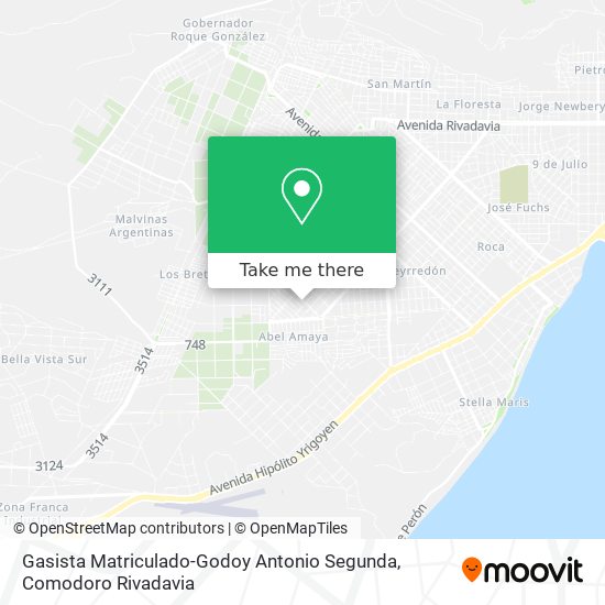 Gasista Matriculado-Godoy Antonio Segunda map