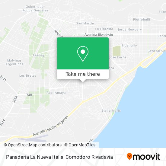 Panaderia La Nueva Italia map