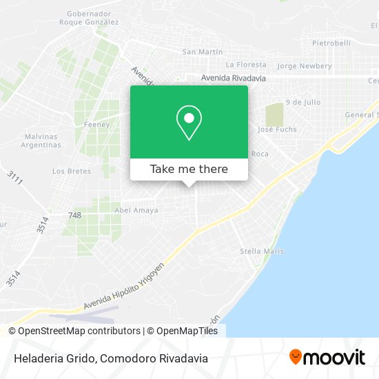 Mapa de Heladeria Grido