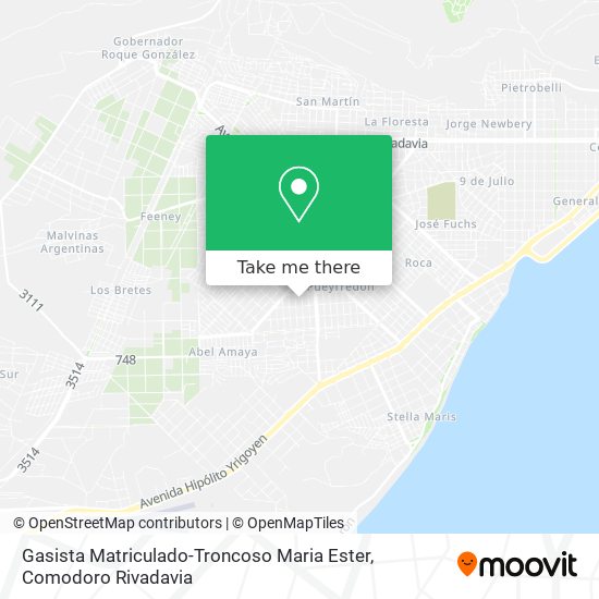 Mapa de Gasista Matriculado-Troncoso Maria Ester