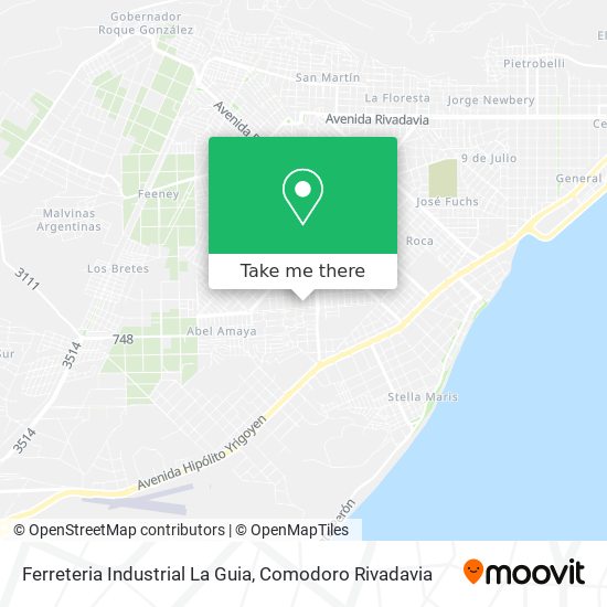 Mapa de Ferreteria Industrial La Guia