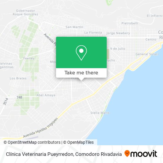 Mapa de Clínica Veterinaria Pueyrredon
