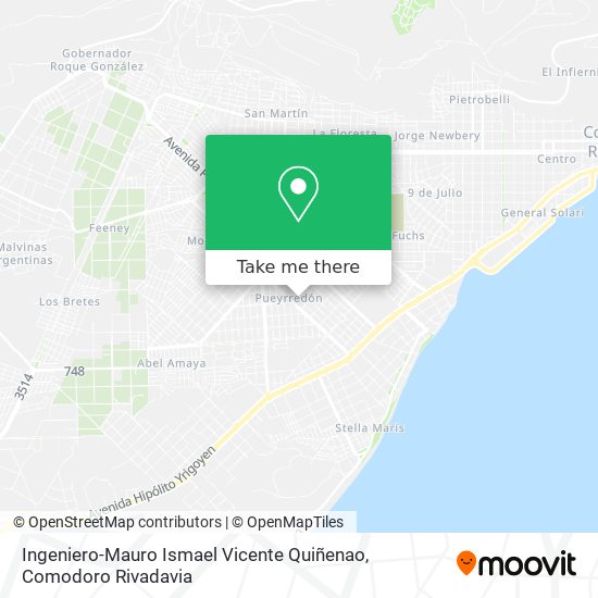 Ingeniero-Mauro Ismael Vicente Quiñenao map