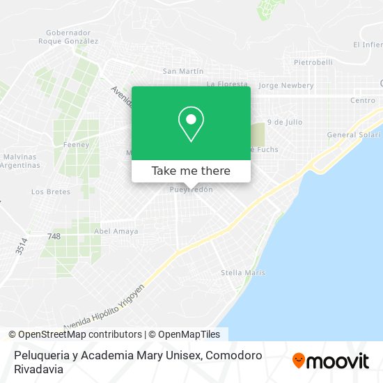 Mapa de Peluqueria y Academia Mary Unisex