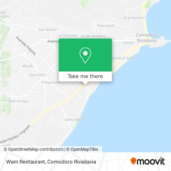 Mapa de Wam Restaurant