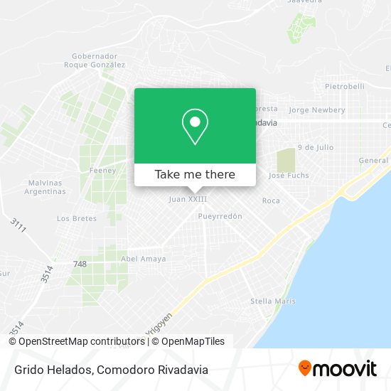 Grido Helados map