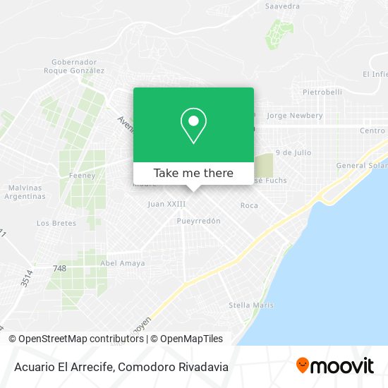 Acuario El Arrecife map