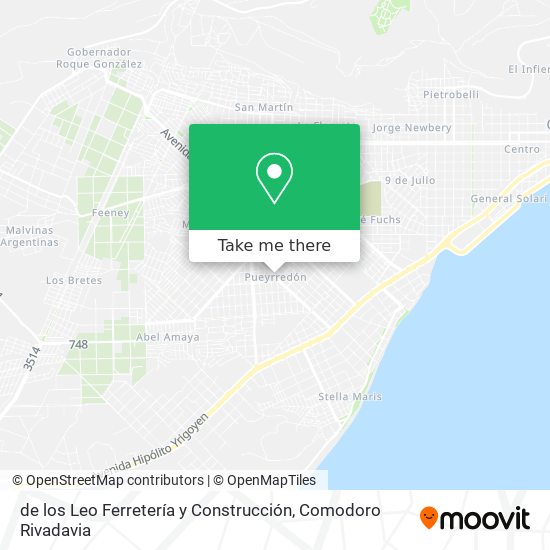 Mapa de de los Leo Ferretería y Construcción
