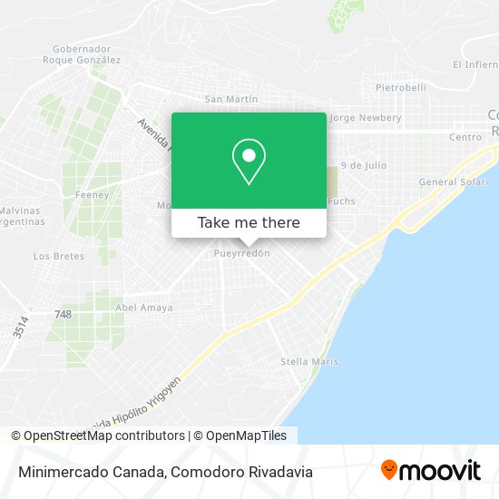 Minimercado Canada map