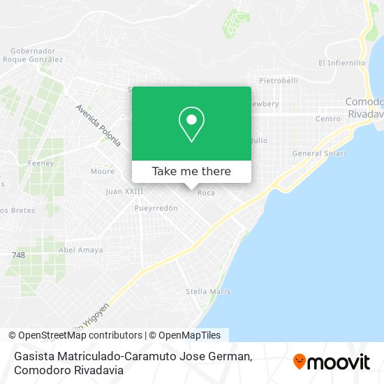 Gasista Matriculado-Caramuto Jose German map