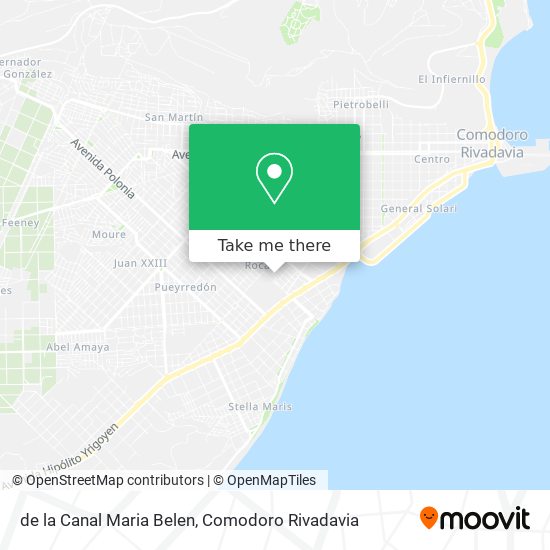 Mapa de de la Canal Maria Belen