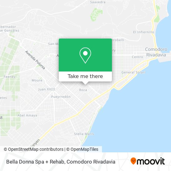 Bella Donna Spa + Rehab map