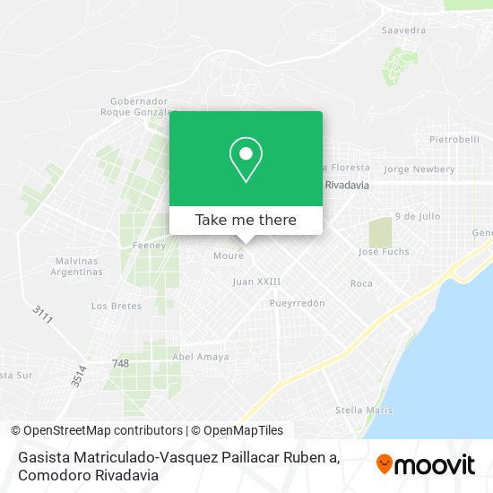 Gasista Matriculado-Vasquez Paillacar Ruben a map