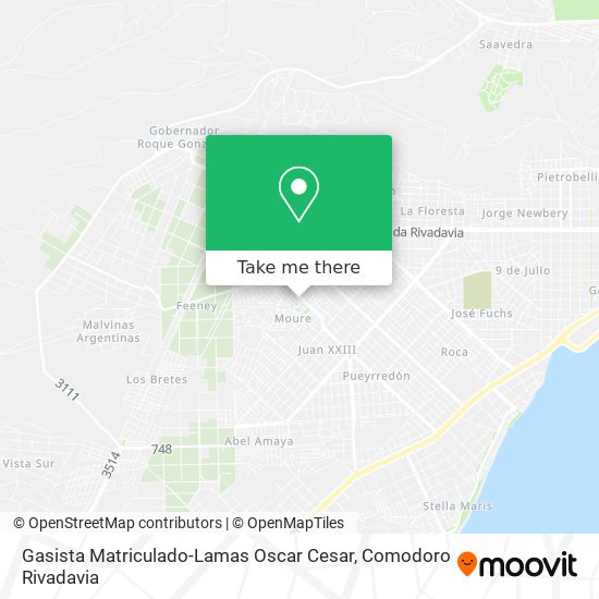 Mapa de Gasista Matriculado-Lamas Oscar Cesar