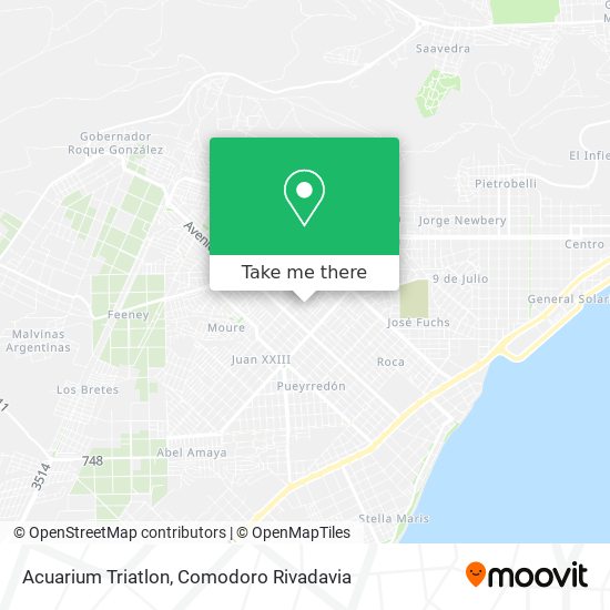 Acuarium Triatlon map