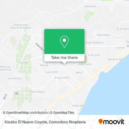 Kiosko El Nuevo Coyote map