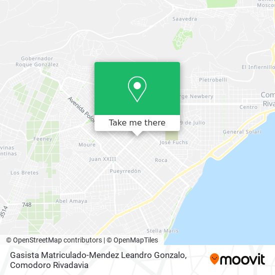 Mapa de Gasista Matriculado-Mendez Leandro Gonzalo